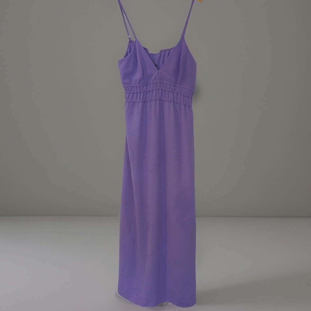 Absolutely It Maxi Dress 1X Purple Strappy Summer Stretch